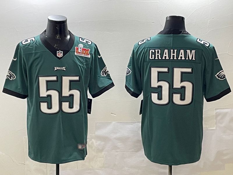 Men Philadelphia Eagles #55 Graham Green Second generations 2025 Nike Vapor Limited NFL Jersey style 2
